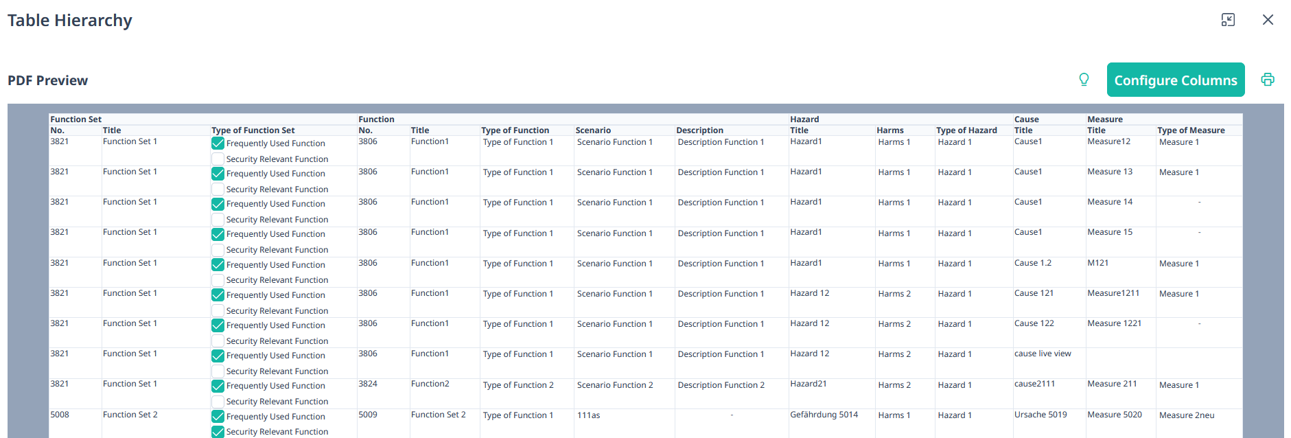 Screenshot showing the overview page described above