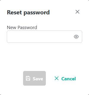 Reset password