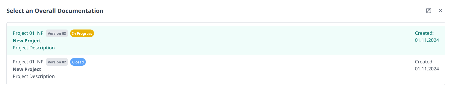 Select Overall Documentation